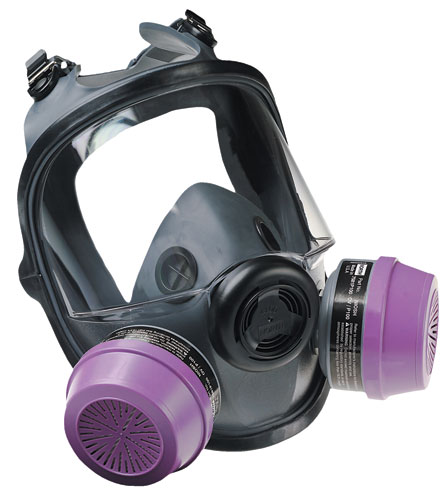 LOW MAINTENANCE MED/LARGE FULL FACE RESPIRATOR