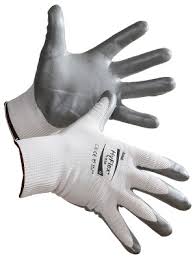 Hyflex - Metallic Gray, Nitrile Foam Palm Coating,