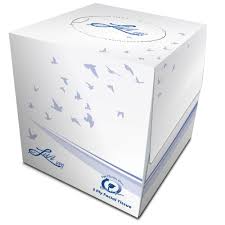 Premium Facial Tissue in Cube  Box; 2-ply; 90 sheets/box; 36 