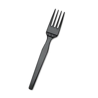 SmartStock Plastic Cutlery
Refill, Forks, Black,
40/Pack, 24 Packs/Case