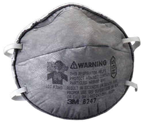 R95 Particulate Respirators, 
Half Facepiece, w/carbon 
layer, Oil/non-oil 20/BX 
6BX/CS