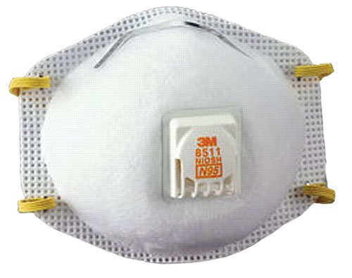 3M 8511 N95 PARTICULATE RESPIRATORS 10/BX 8/CS