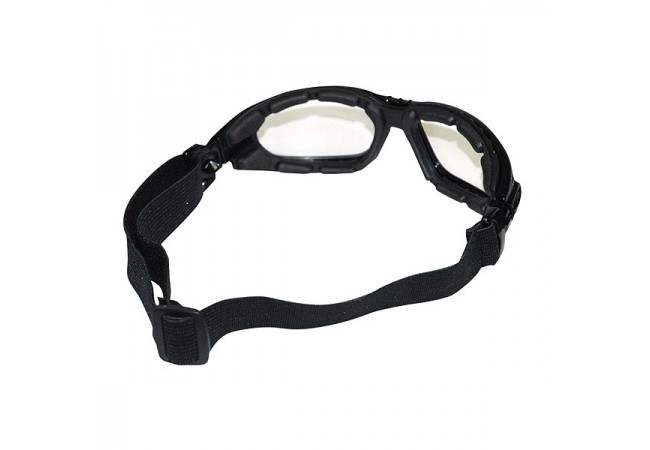 Safety Glass and Goggle combo w/strap, Clear Anti-Fog &amp;