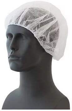 BOUFFANT CAP, SPUNBOND,
WHITE, 24&quot; 1000/CS