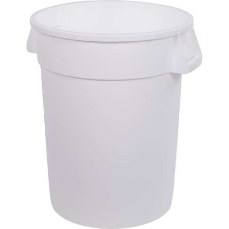 Bronco Round Waste Bin Trash
Container 32 Gallon - WHITE