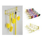 SANITATION RACK, YELLOW 26&quot;, (12) 2-1/2&quot; HOOKS, 26&quot;W x