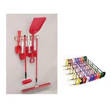 SANITATION RACK, RED 26&quot;, (12) 2-1/2&quot; HOOKS, 26&quot;W x