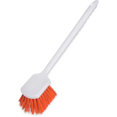 Sparta Utility Scrub Brush
with Polyester Bristles 20&quot; x
3&quot; - ORANGE