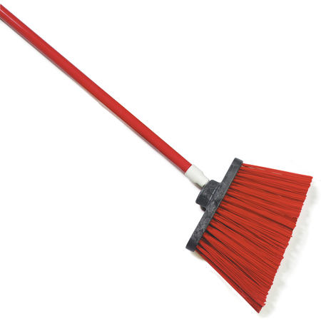 Angle Broom - 48&quot; Handle,
UnflaggedBristles,polypro,Red