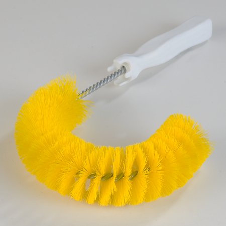 Sparta Clean-In-Place Hook Brush 11-1/2&quot; Long - YELLOW