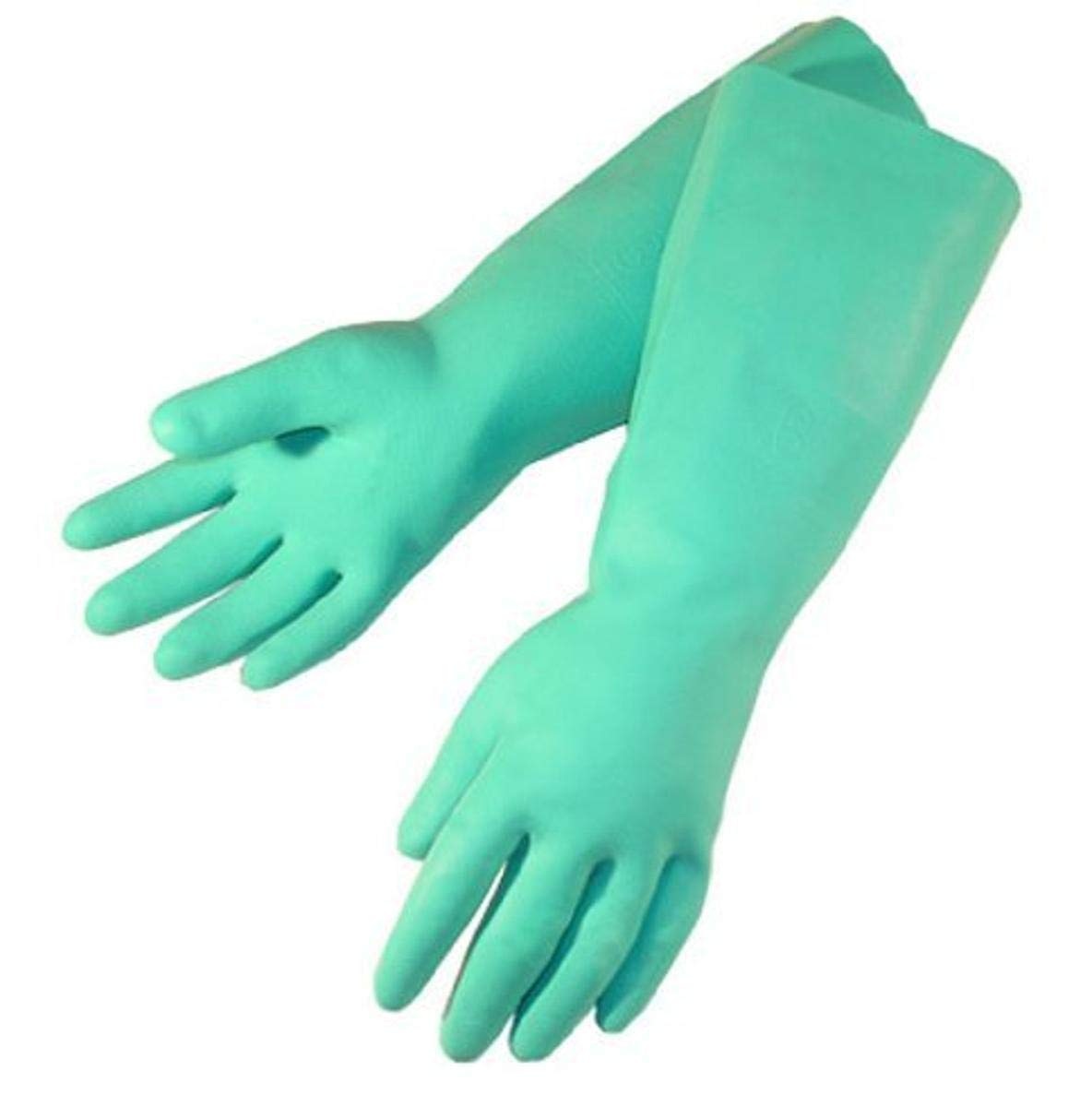 NITRILE GLOVE UNLINED GREEN
EMBOSSED GRIP 22 MIL 18&#39;&#39; 
LENGTH 3 DOZEN/CASE (M)