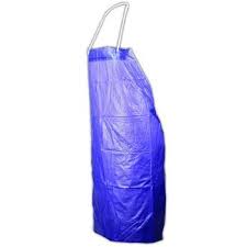 APRON, VINYL 6MIL, 33&quot;x44&quot;,
RAW EDGE, BLUE 6DZ/CS