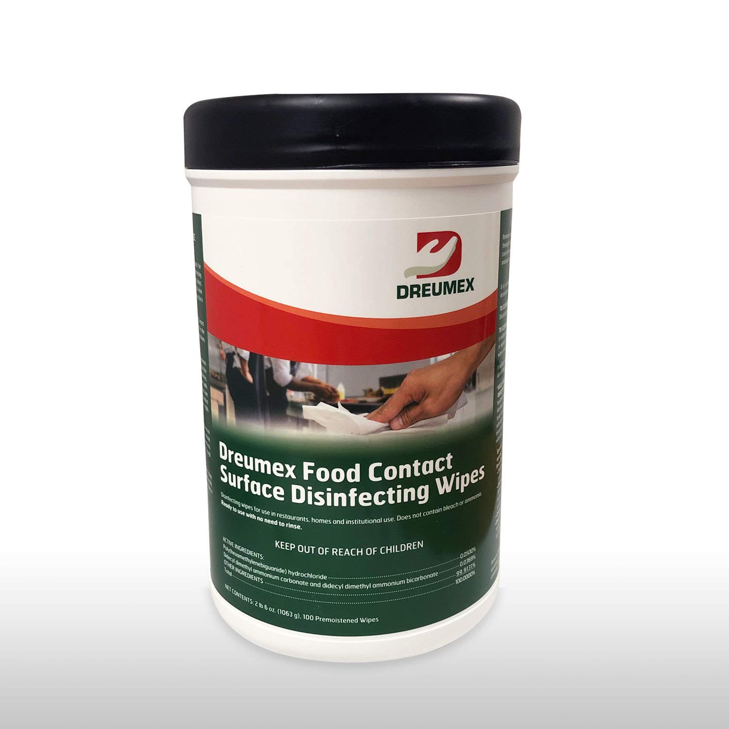 Food Contact Surface
Disinfecting Wipes, 100/CT 
Cannister, 6CN/CS