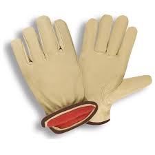 DRIVER GLOVE, PREMIUM GRAIN
PIGSKIN, RED FLEECE LINED,
KEYSTONE THUMB (L)