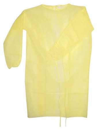 ISO GOWN, SPUNBOND, YELLOW,
(XL) 50/CS