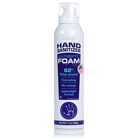 Product B-10304: PAYA Hand Sanitizer, Aersol  Antiseptic Foam, 62% Ethyl 