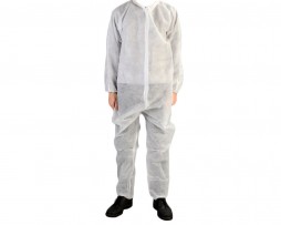 COVERALL, POLY-SPUN, 35G, ELASTIC WRIST &amp; ANKLES, (2XL)