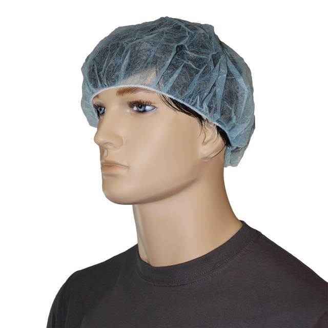 BOUFFANT CAP, SPUNBOND, BLUE,
24&quot; 1000/CS