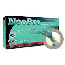 Chloroprene Exam Glove/NeoPro
Powder Free, Green (M) 100/BX
10BX/CS