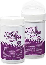 Alpet D2 Surface Sanitizing Wipes 6x90 Count Canisters 