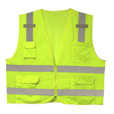 CLASS 2 SAFETY VEST, LIME,
SOLID FRONT, MESH BACK, (L)