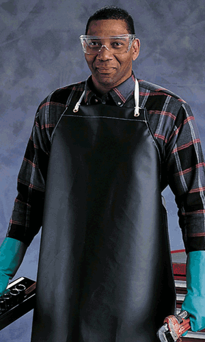 APRON, NEOPRENE 12.5OZ,
35&quot;x45&quot; HVY WGT, BLACK 12/CS 