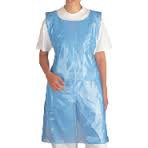 APRON, PE 2MIL HEAVY WEIGHT,
28&quot;x46&quot;, BLUE 100/BX 5BX/CS