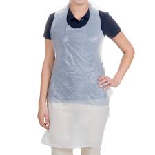 APRON, PE, 28&quot;x46&quot; HIGH
DENSITY, WHITE IND PACKED 
1000/CS