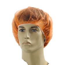 BOUFFANT CAP, SPUNBOND,
ORANGE, 24&quot; 1000/CS