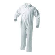 KLEENGUARD A35 COVERALL,
MICROPOROUS, SHELL, WHITE,
(L) 25/CS