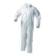 KLEENGUARD A35 COVERALL,
MICROPOROUS, SHELL, WHITE,
(M) 25/CS