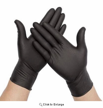 Black Nitrile Powder Free
Exam Gloves 6mil 10/100 per
case (M)