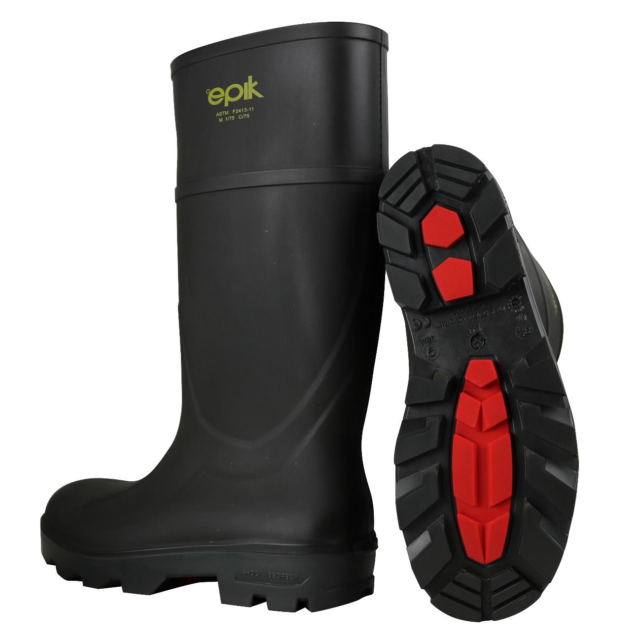 Epik Tread Boot Steel Toe 
Black SIZE 10